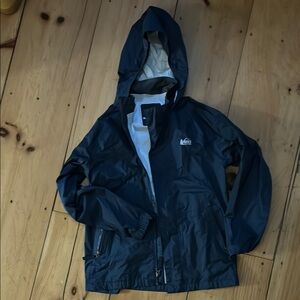 REI Kids Navy Rain Jacket